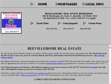 Tablet Screenshot of beevillehome.com